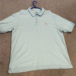 Tommy Bahama Emfielder Polo- super light mint color